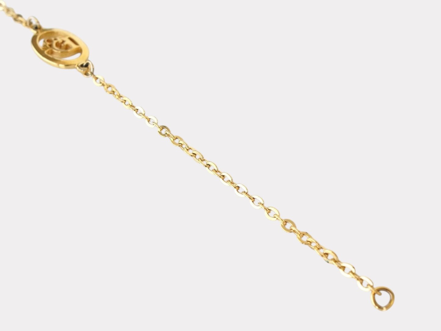 Dior Christian Dior Vintage Dior Logo GP Gold Chain Bracelet Bangle