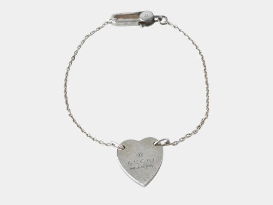 GUCCI Gucci Heart Silver 925 Bracelet Bracelet Bangle