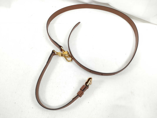 LOUIS VUITTON Louis Vuitton Shoulder Strap Brown Leather Strap
