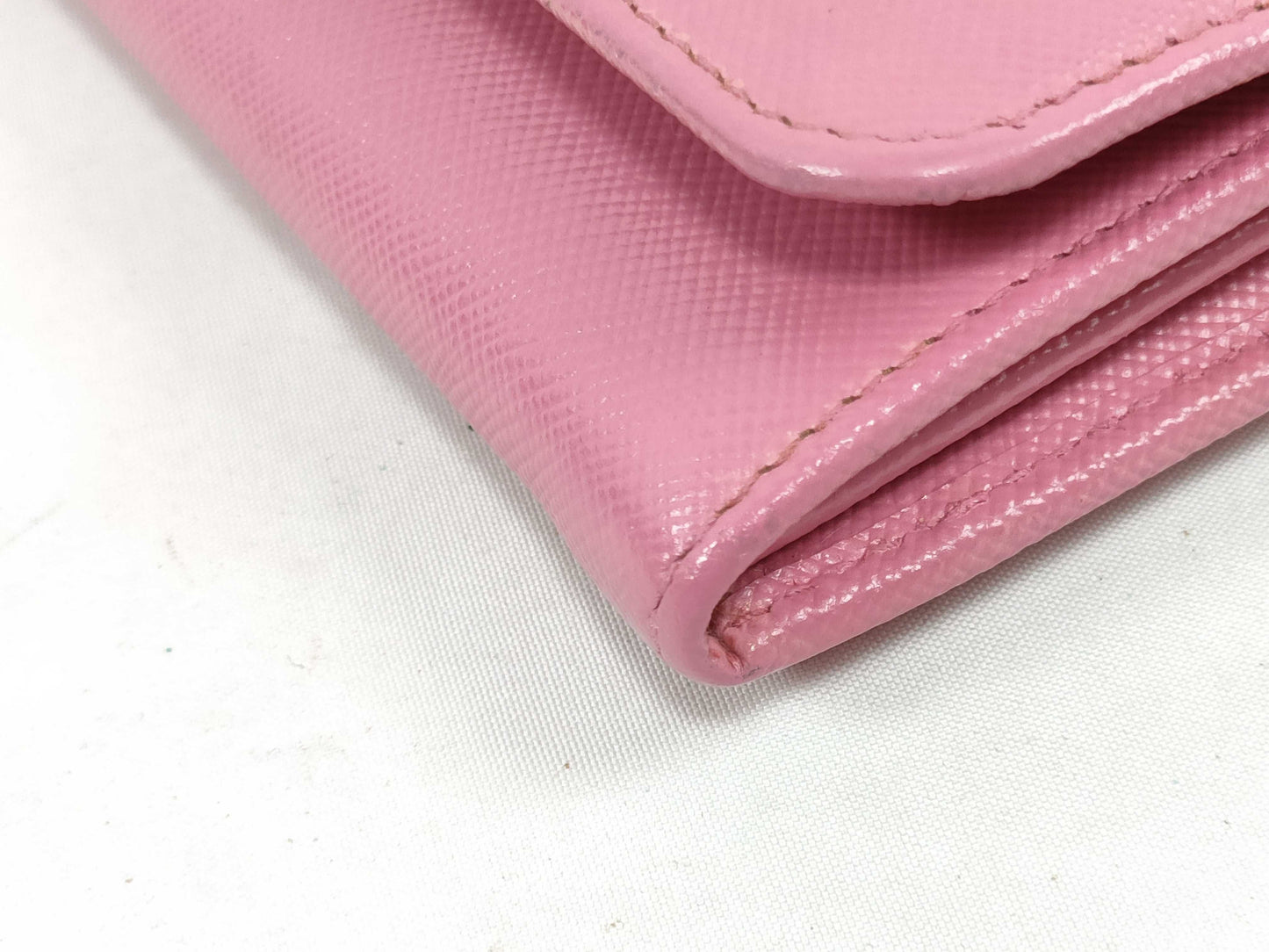 PRADA Long Wallet Pink Leather Wallet