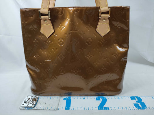 LOUIS VUITTON Verni Louis Vuitton M91122 Houston LM0041 Tote Bag Verni Tote Bag