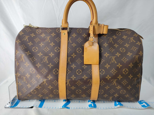 LOUIS VUITTON Monogram Louis Vuitton Keypol 45 Monogram Boston Bag Boston Bag
