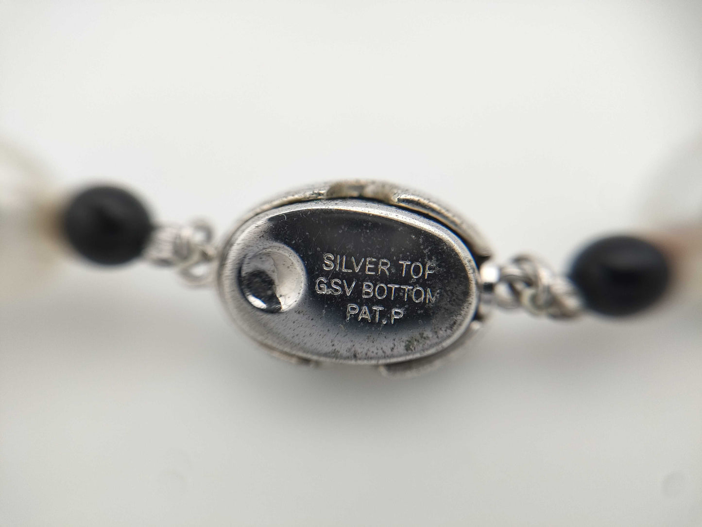 Colored stone freshwater pearl diameter approx. 7.0-8.0mm SV 27.3g necklace