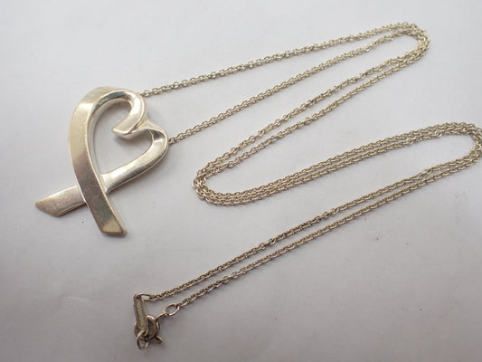 Tiffany&Co. Tiffany Paloma Picasso Loving Heart 925 8.9g Necklace