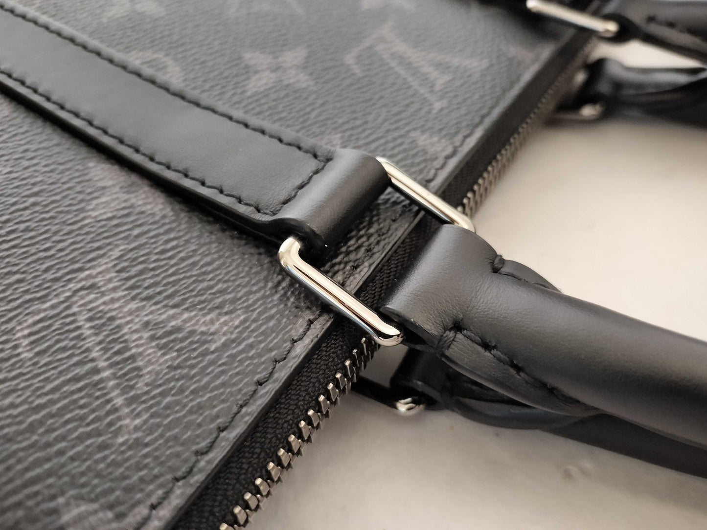 LOUIS VUITTON Monogram Eclipse Sack Pla Cross Handbag