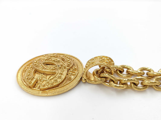 CHANEL Coco Mark Necklace Rice Necklace