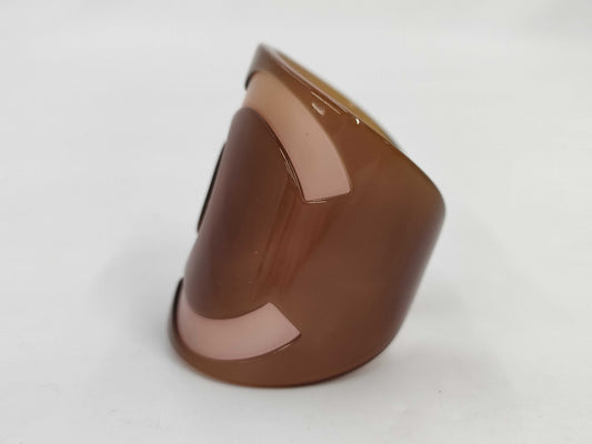 CHANEL Coco Mark Open Bangle Rice Bracelet Bangle