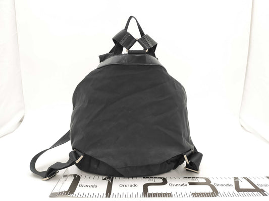 PRADA Triangle Logo Backpack Black Rucksack