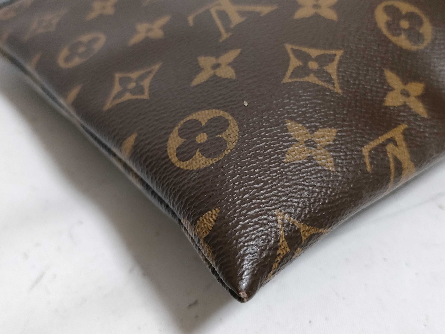 LOUIS VUITTON Monogram LV Macassar Pochette Discovery Clutch Bag