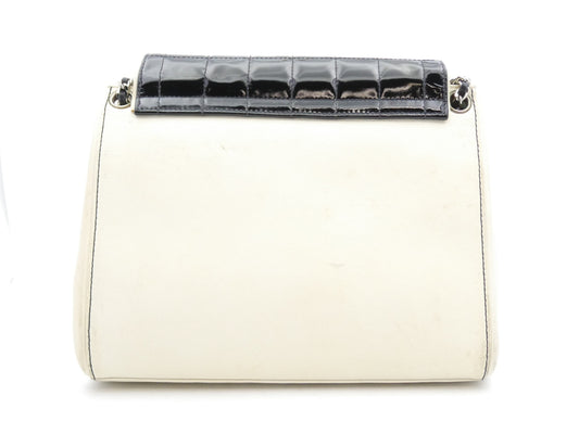 CHANEL Chocolate Bar 2.55 Enamel Chain Shoulder Bag