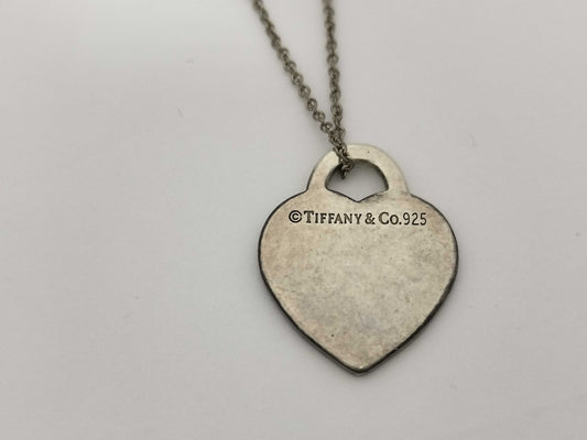 Tiffany&Co. Tiffany Return Toe Necklace Heart Tag SV925 3.4g Necklace