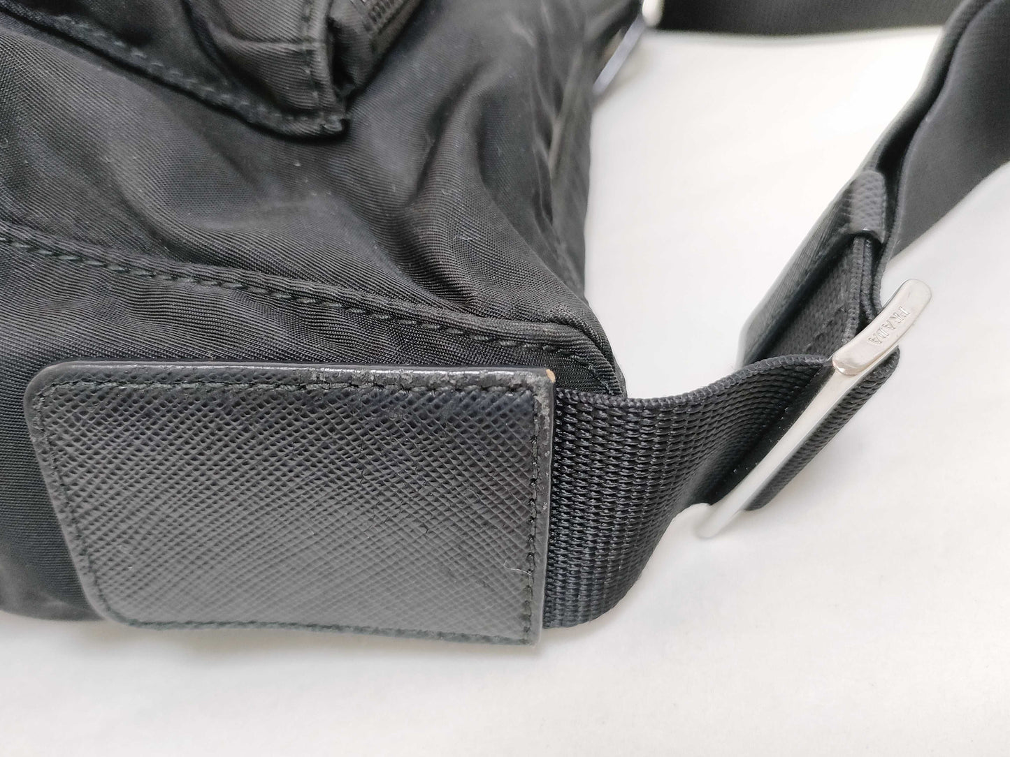 PRADA Nylon Prada Shoulder Bag Black Shoulder Bag