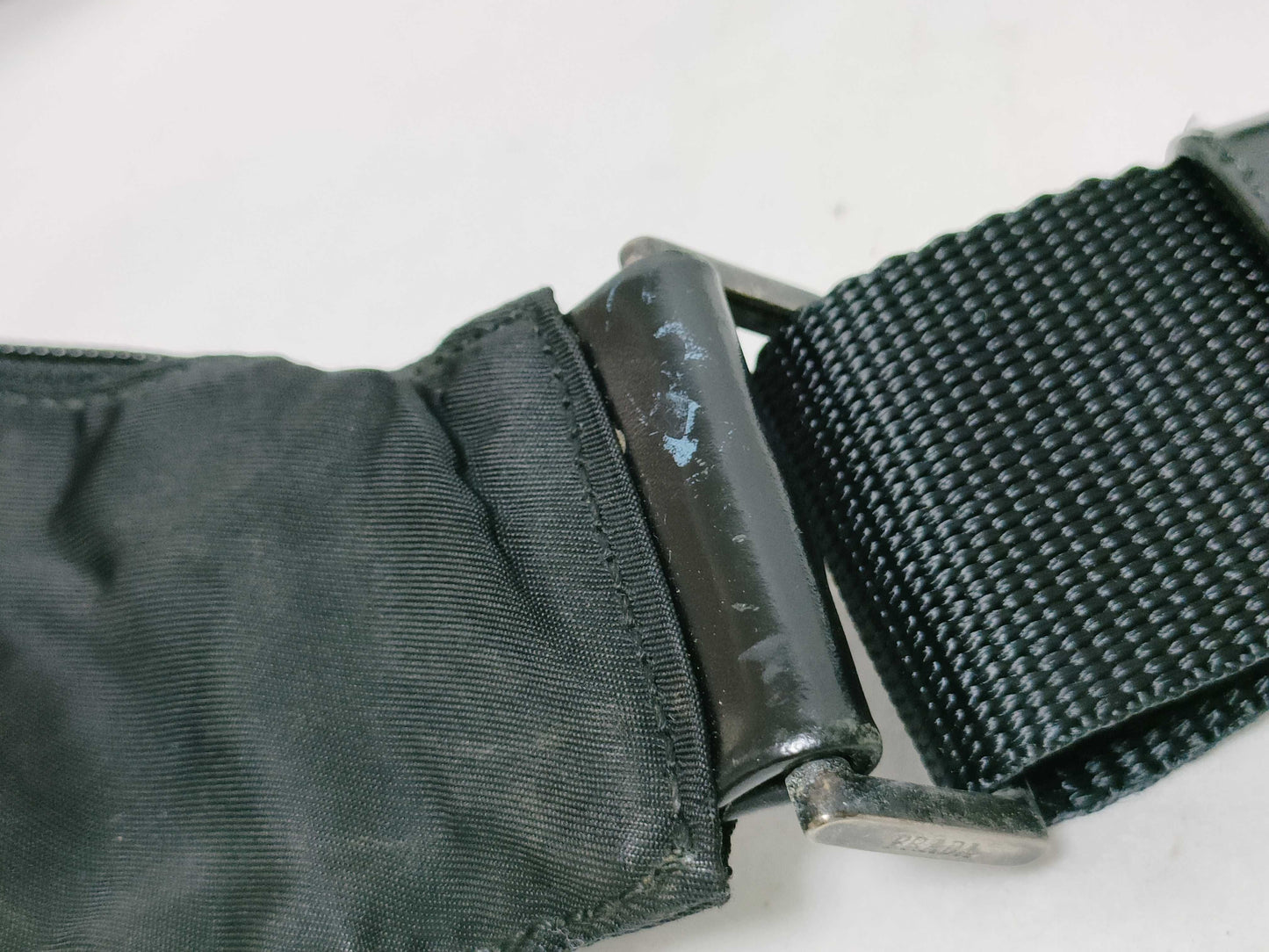 PRADA Nylon Prada Shoulder Bag Black Shoulder Bag