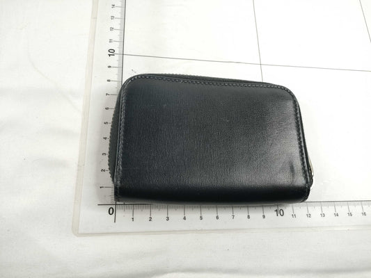 SAINT LAURENT YSL Logo Coin Case Black Coin Case