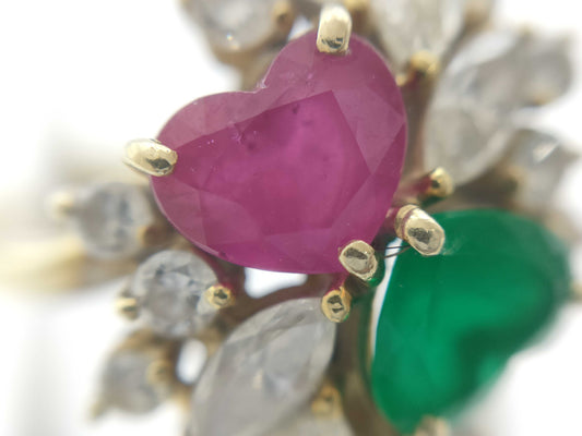 Colored Stone D1.27ct 750/K18 7.0g Ring