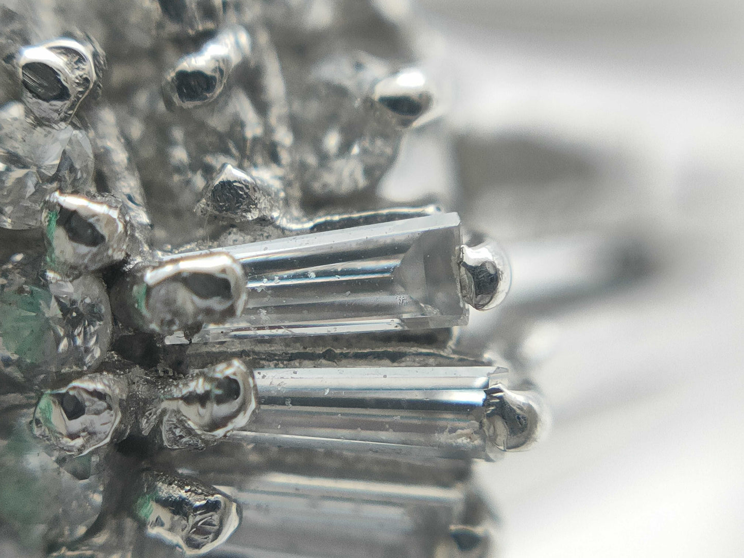 E0.65ct D0.45ct Pt900 6.4g Ring