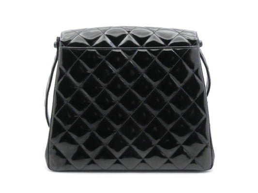 CHANEL Matlasse Enamel Cocomark Turnlock Shoulder Bag