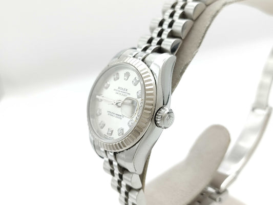 ROLEX 179174G 98UC2700 Silver Dial Jubilee Breath Women's Watch