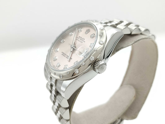 ROLEX 178344G 1X527600 Pink Dial Jubilee Breath Women's Watch