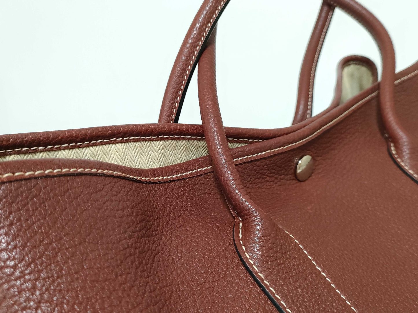 HERMES Garden Party PM Leather Tote Bag