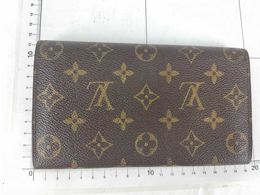 LOUIS VUITTON Monogram Louis Vuitton Pochette Credit Monogram Long Wallet Wallet