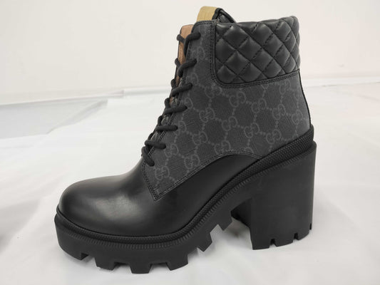 GUCCI GUCCI GG Trip Ankle Boots Size 40 Black 659691 Unused Other Shoes