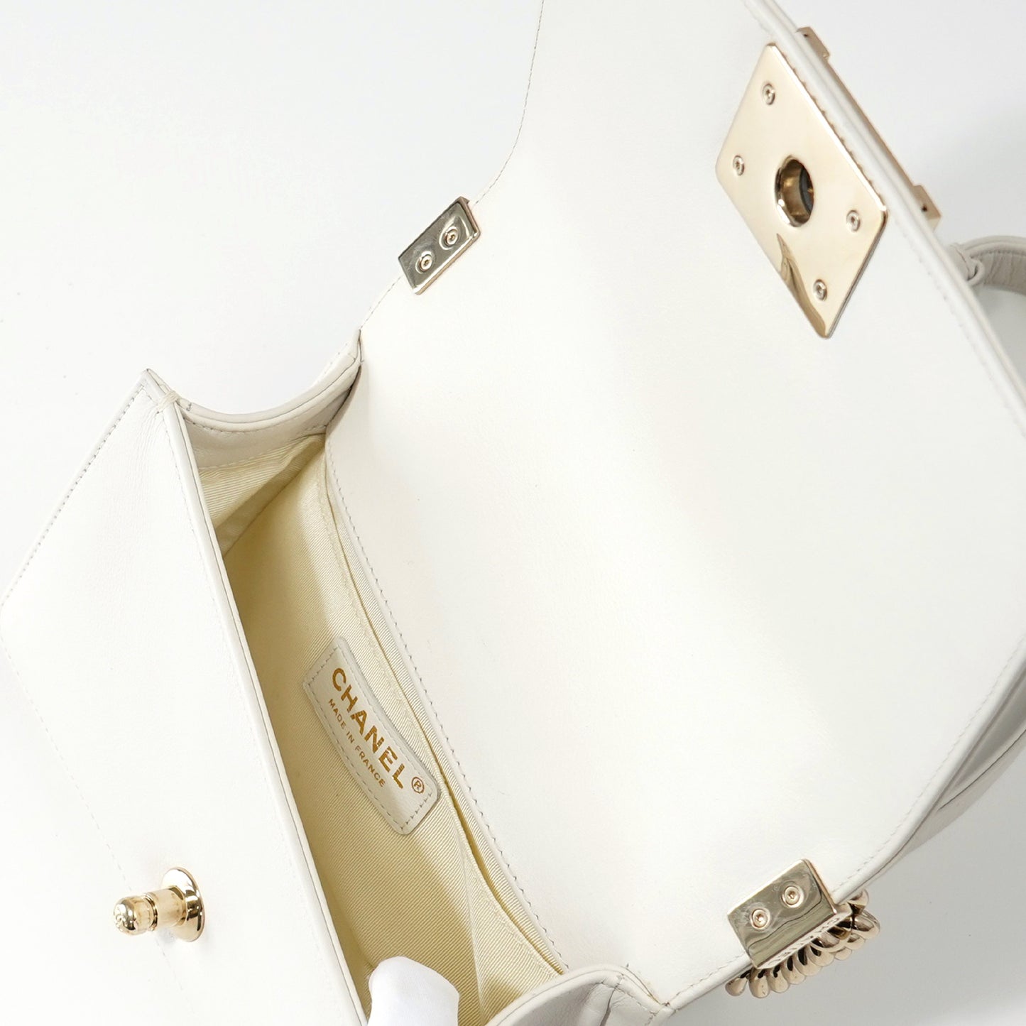 CHANEL CHANEL Boy Chanel Chevron Shoulder Bag with Seal Shoulder Bag