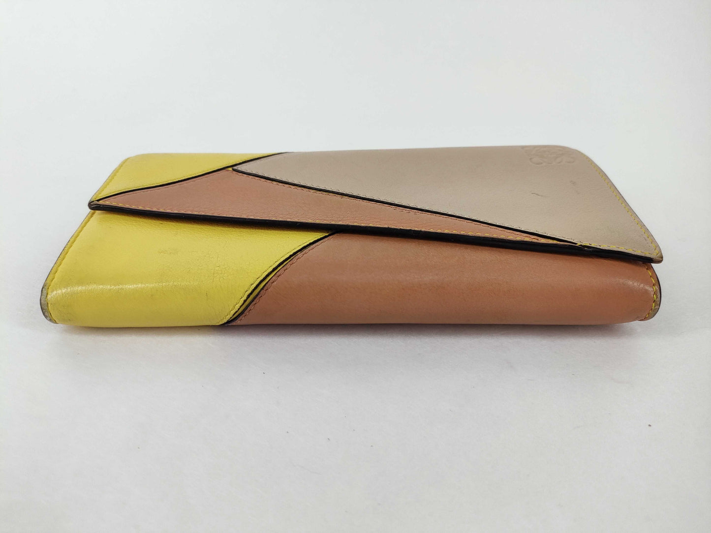LOEWE LOEWE Puzzle Zip Long Wallet Continental Wallet Yellow Wallet