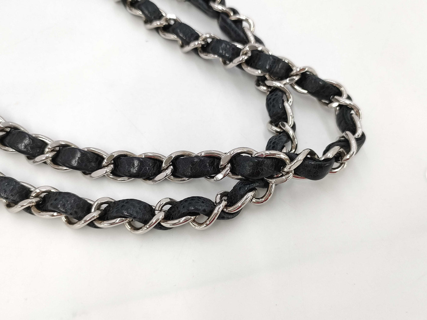 CHANEL Matlasse 25 Caviar Skin Black W Flap W Chain 25 Series Shoulder Bag