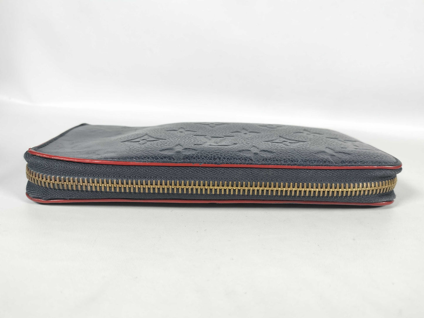 LOUIS VUITTON Monogram Unplanted Vuitton Zippy Wallet Marine Rouge M62121 SD2129 Wallet