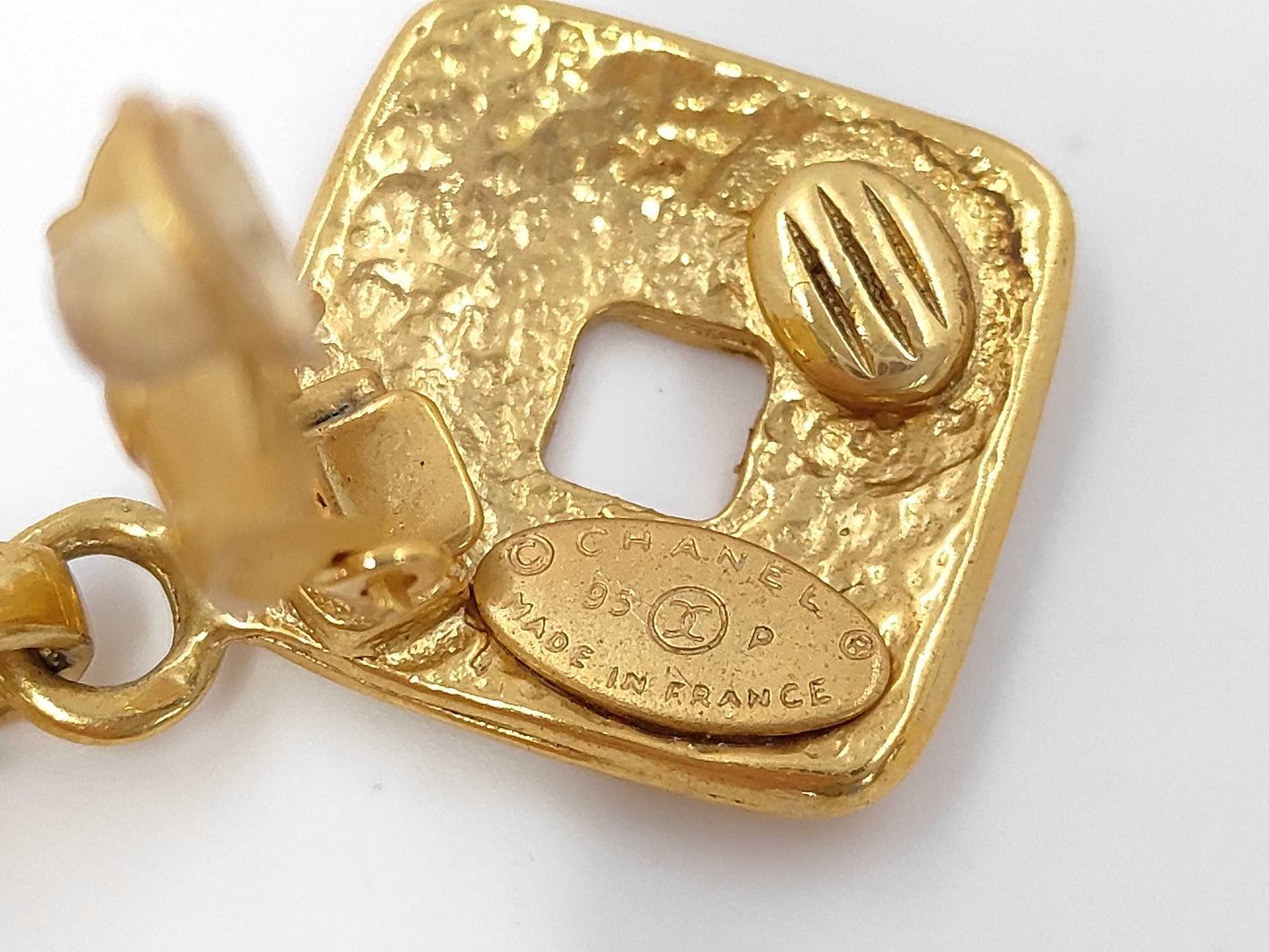 CHANEL Chanel Earrings Diamond Cocomark Gold 95P Earrings