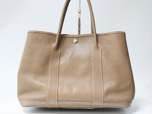 HERMES Garden Party PM 36 Etoup Negonda □K Engraved SV Hardware Tote Bag