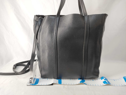 BALENCIAGA Everyday Tote XS Black Leather Tote Bag
