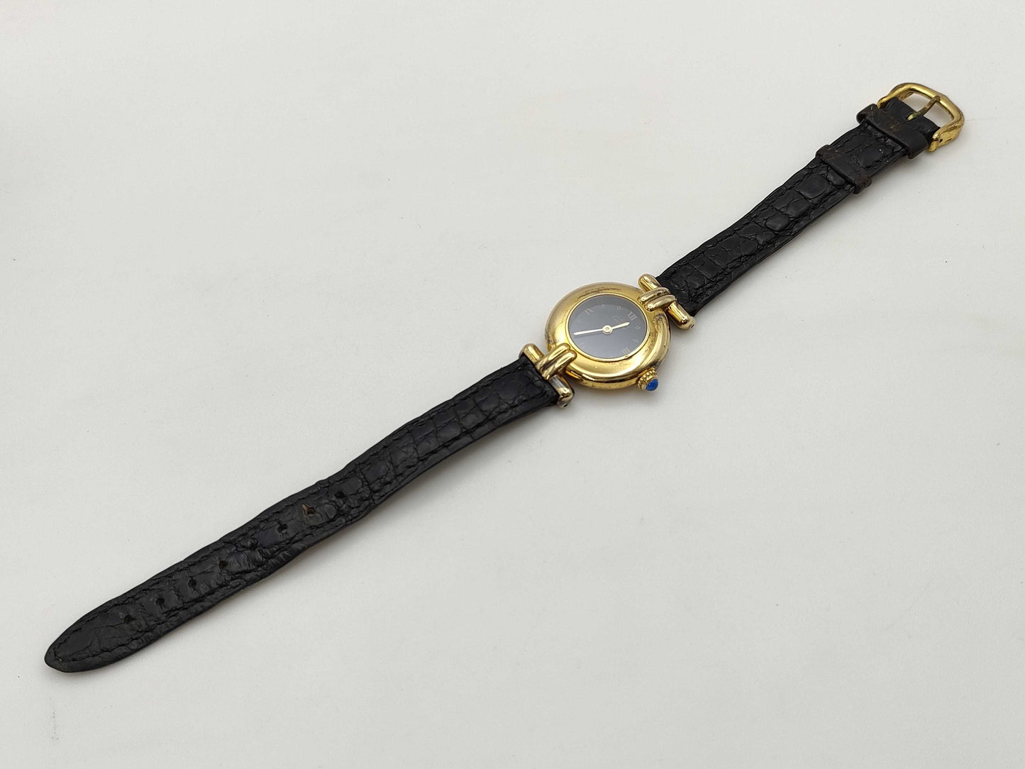 Cartier Mast Collise 590002 047755 Black Dial Quartz Women's Watch