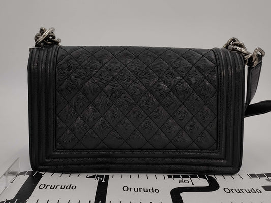 CHANEL Boy Chanel 25 Chain Shoulder Bag Black 26th Shoulder Bag