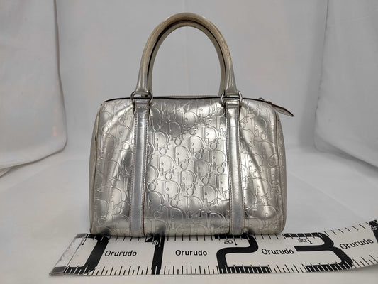 Dior Silver Mini Boston Bag Trotter Bag
