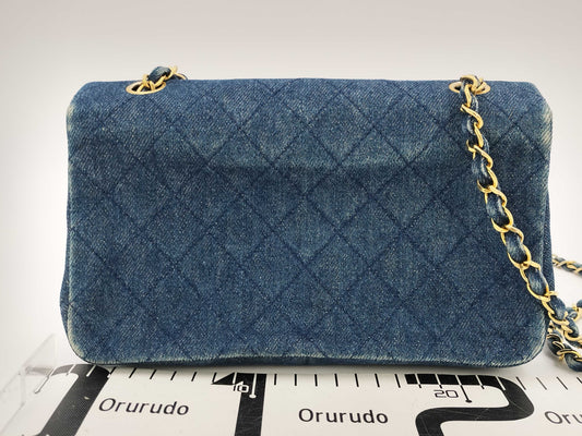 CHANEL Denim Full Flap Shoulder Bag Shoulder Bag