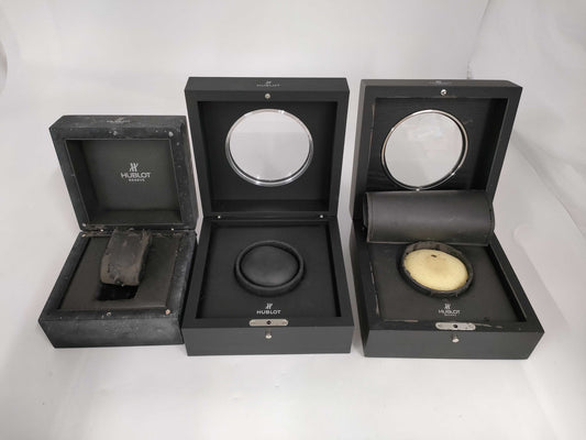 HUBLOT 3 empty boxes summary for both men and women
