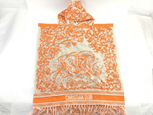 Dior Towel Poncho Orange Poncho
