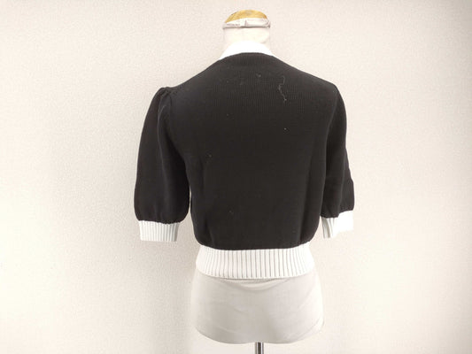 PRADA Cotton Crew Neck Sweater Top