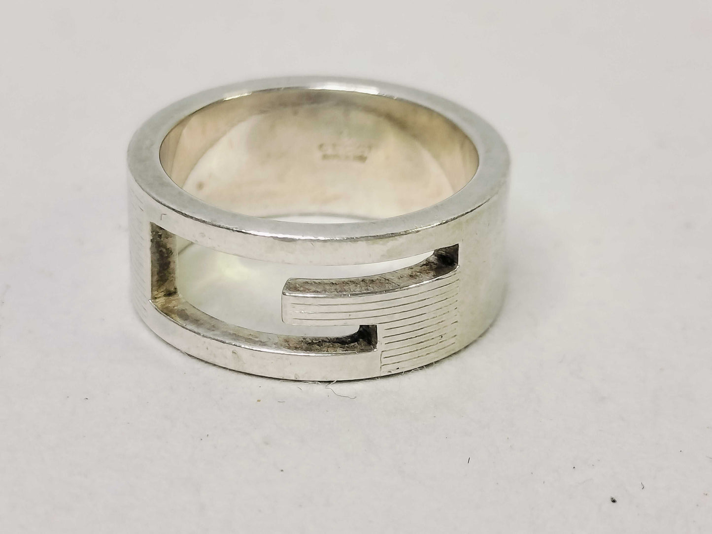 GUCCI Branded G-Ring SV925 Ring