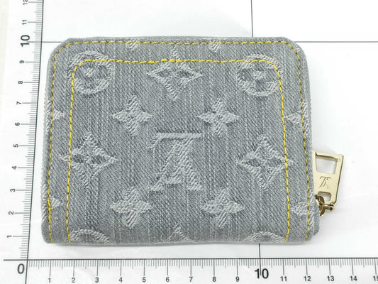 LOUIS VUITTON Monogram Louis Vuitton Monogram Denim Zippy Coin Purse M14277 Accessories: Box Storage Bag Wallet