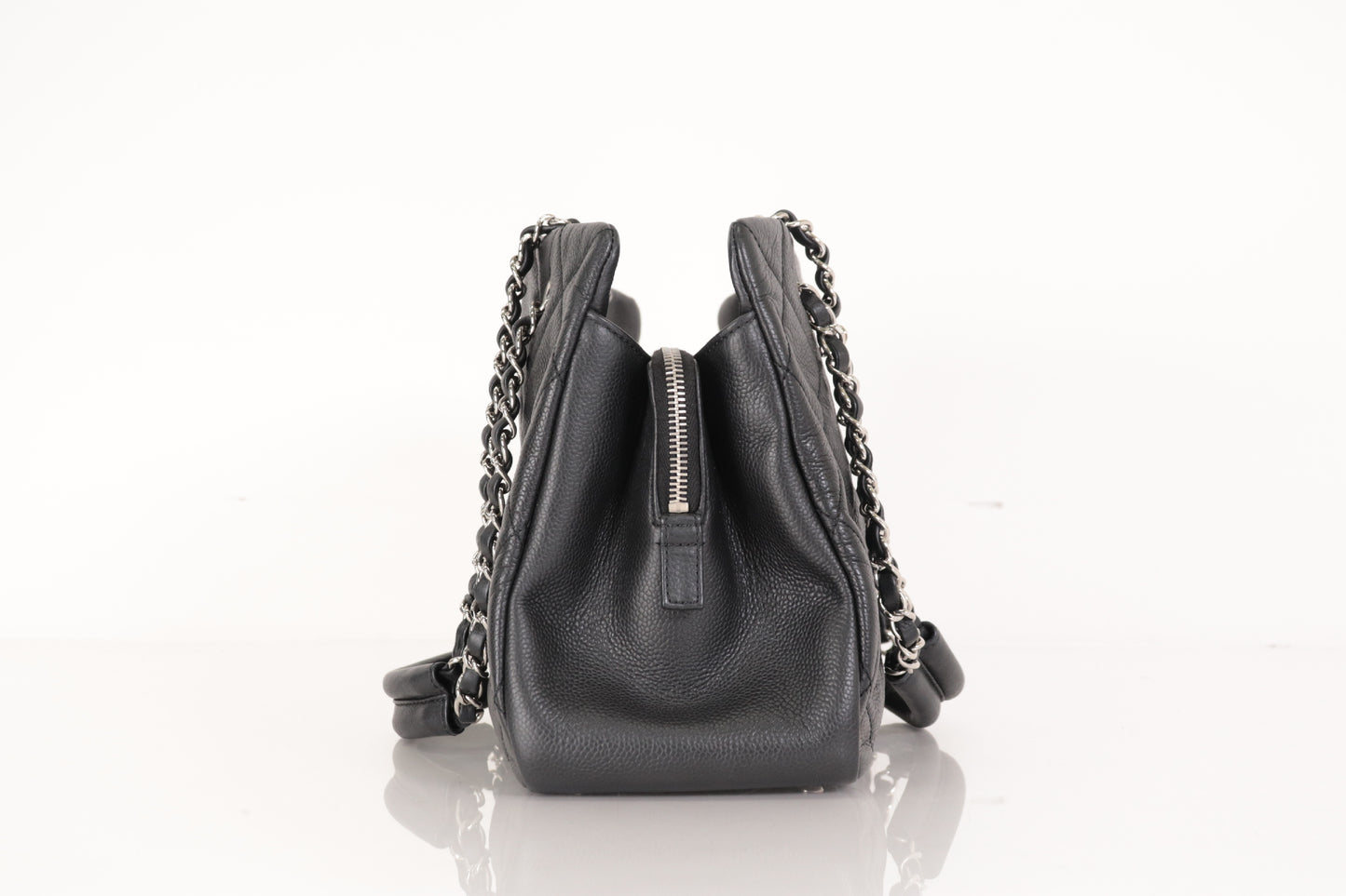 CHANEL Caviar Big Coco Chain Tote 14th Tote Bag