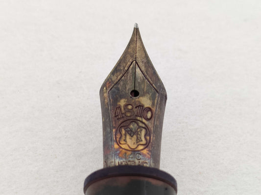 MONTBLANC Meisterstück No. 146 Fountain Pen, Resin x 14K Gold Nib, Black x Gold