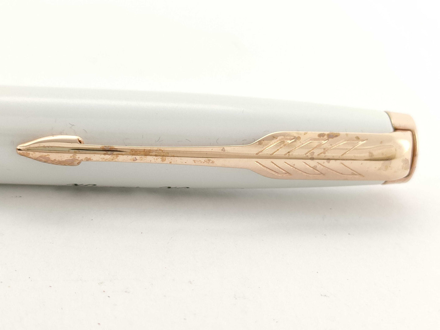PARKER Ballpoint Pen, Metal, White x Pink Gold, Pen/Fountain Pen