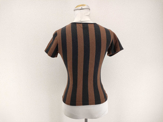 FENDI Fendi Pecan Short Sleeve T-Shirt Women's Pile Brown x Black #S Top