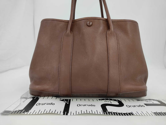 HERMES Garden Party TPM Negonda Brown □I Handbag