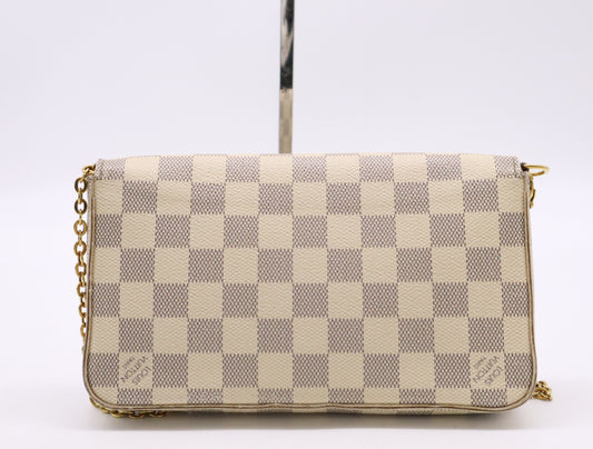 LOUIS VUITTON N63106 Azul Pochette Felicity Chain Wallet with Shoulder Strap Shoulder Bag