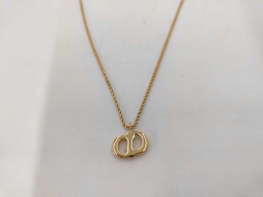 Dior GPCD logo chain necklace gold necklace