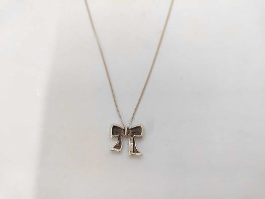 Tiffany & Co. SV925 Ribbon Necklace Silver Necklace